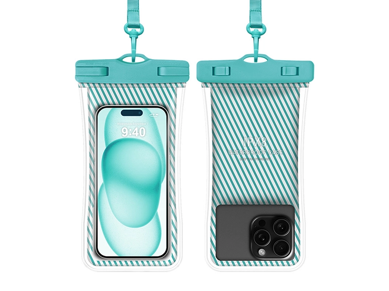 GH1-003漂浮氣囊防水手機袋湖綠色