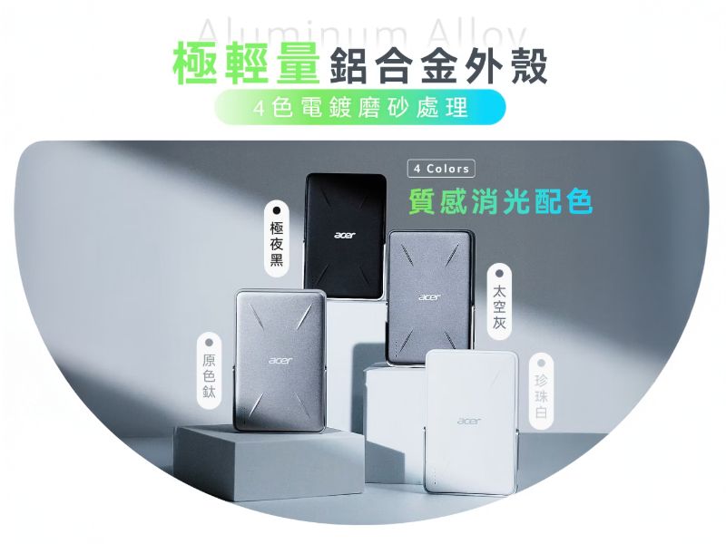 GJ1-011  ACER Gadget 發電碁 P-180超薄磁吸快充行動電源 10000mAh