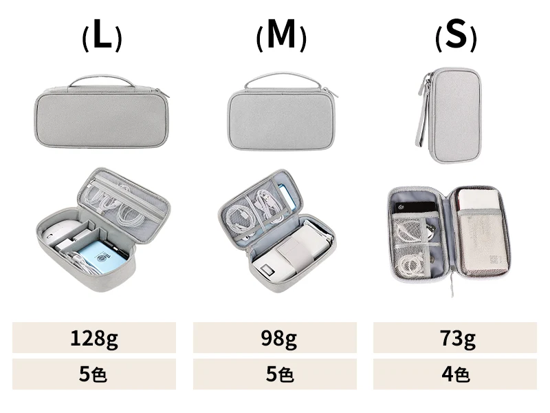 Z053訂製簡約3C線材包收納包分格收納包｜仕野客製禮贈品