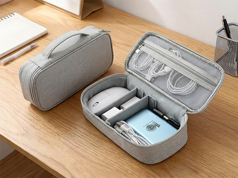 Z053訂製簡約3C線材包收納包分格收納包｜仕野客製禮贈品