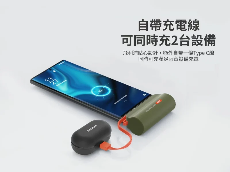 GJ1-003-PHILIPS飛利浦 口袋行動電源(TypeC) DLP2550C