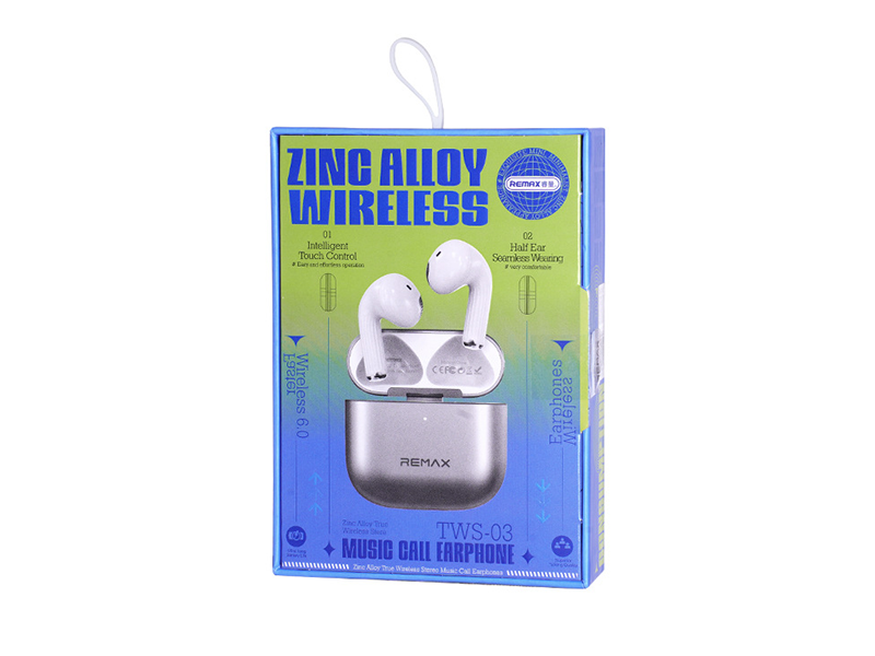GJ1-015  Remax 鋅合金無線藍牙耳機 TWS-03｜仕野客製禮贈品