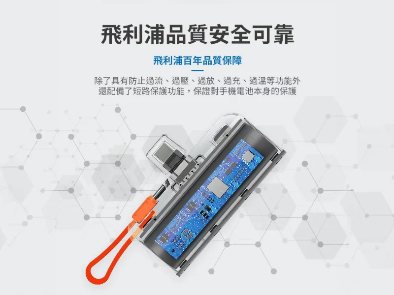 GJ1-003-PHILIPS飛利浦 口袋行動電源(TypeC) DLP2550C