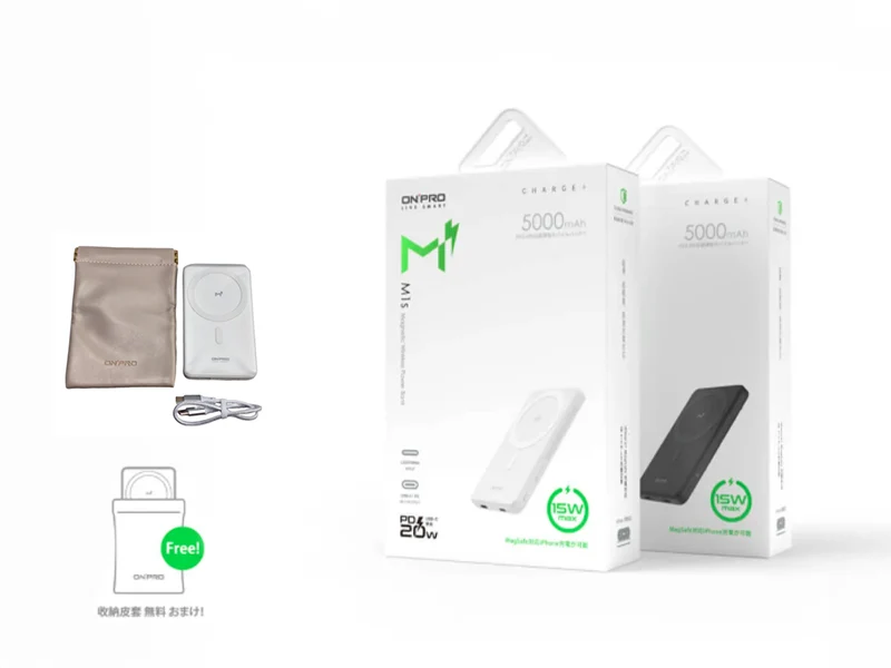 GJ1-007-ONPRO MegReact M1s 5000mAh 磁吸行動電源