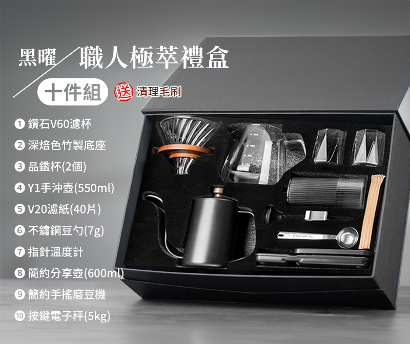 GC1-001黑曜職人極萃咖啡禮盒｜仕野客製禮贈品