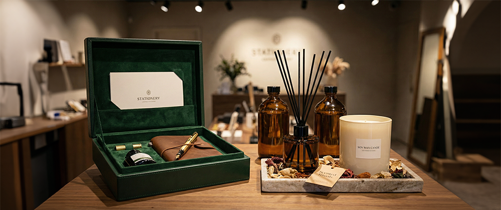 生活物品類禮品：精品文具、香氛禮品
