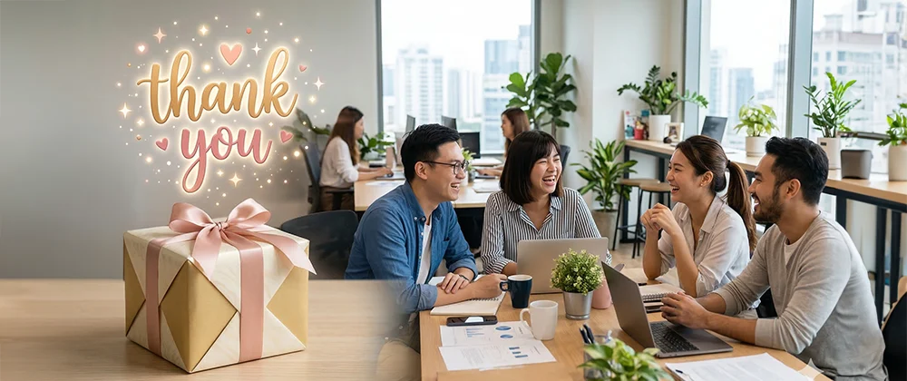 感謝情境三：平輩同事／親友