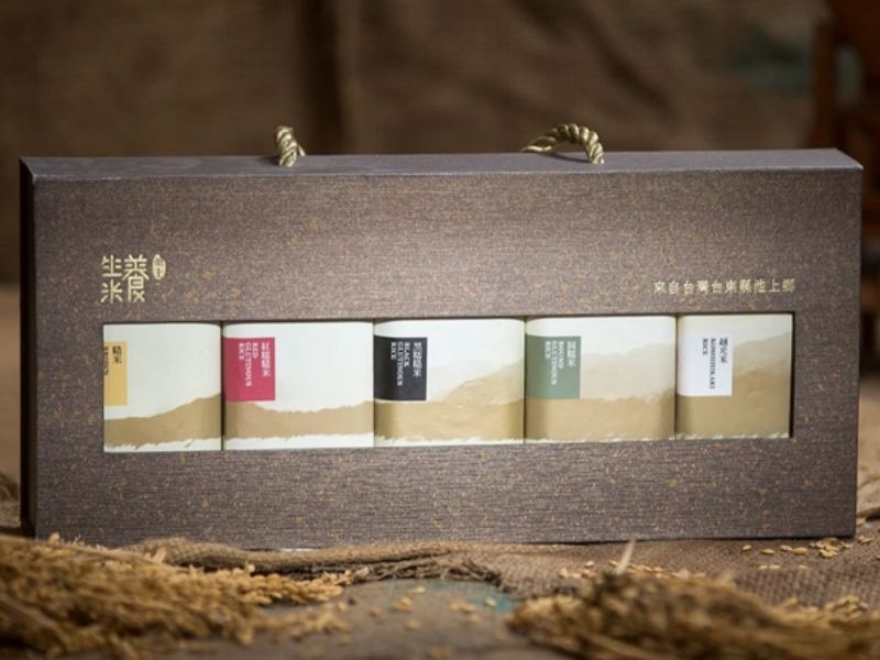 池上養生米禮盒組(紅糯米、黑糯米、圓糯米、糙米、越光米)