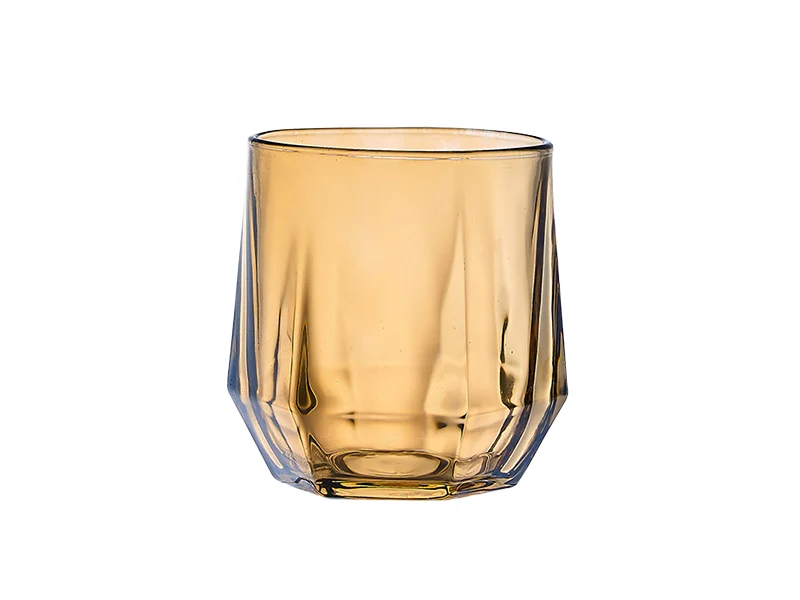 彩色六角透明玻璃杯-290ml / 320ml