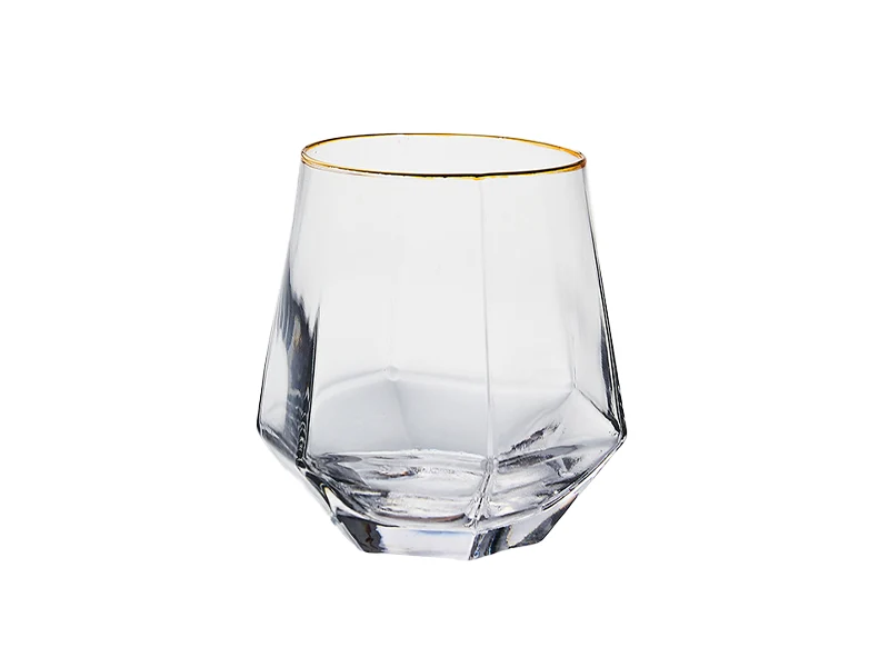 彩色六角透明玻璃杯-290ml / 320ml