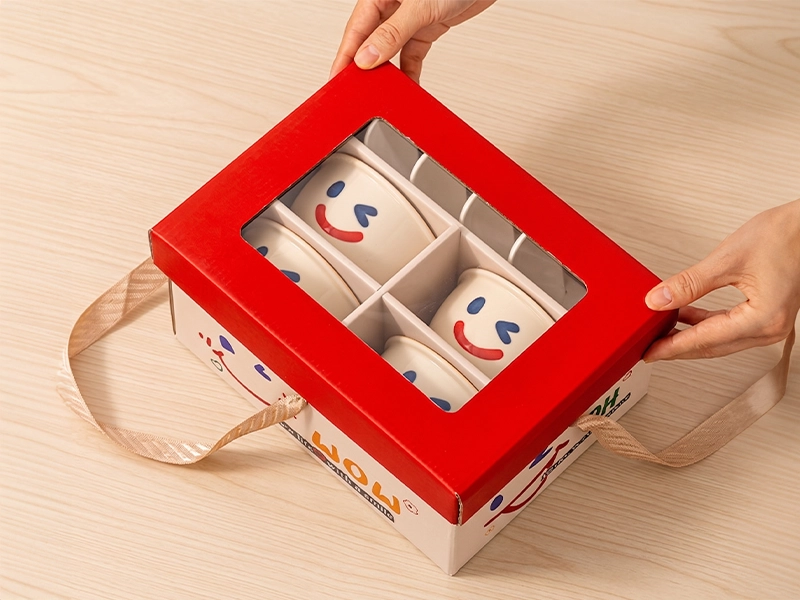 陶瓷餐具精美禮盒【微笑系列】4入組（碗x4、湯匙x4）