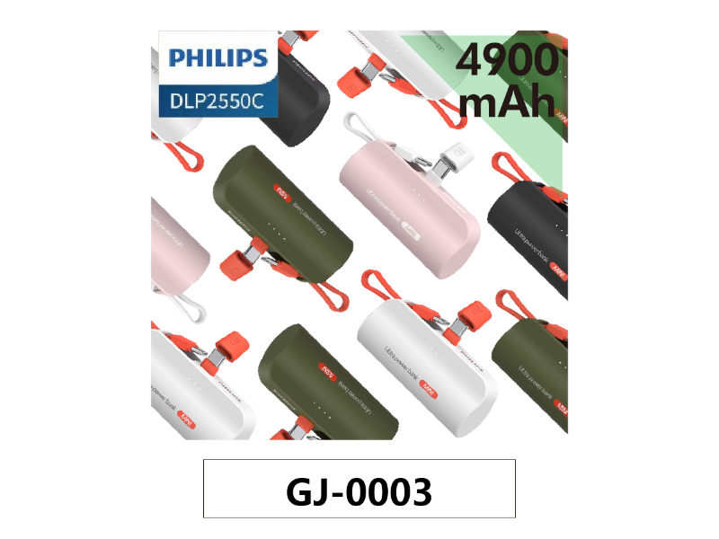 PHILIPS飛利浦 口袋行動電源(TypeC) DLP2550C