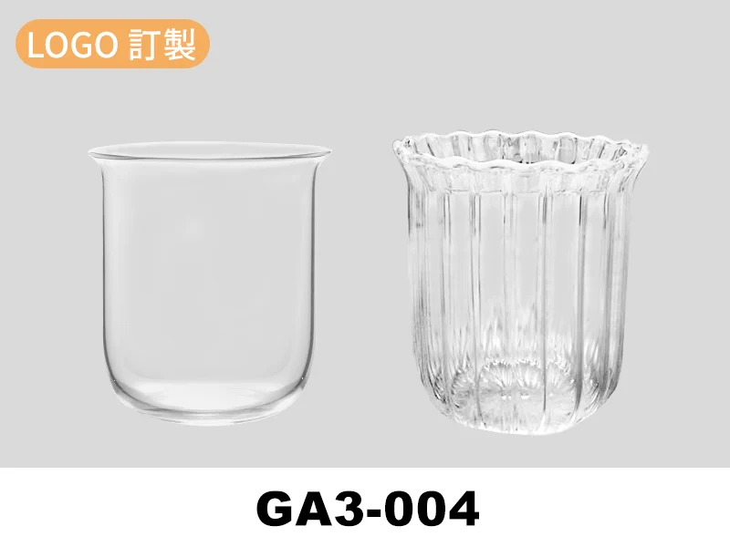 透明圓底玻璃杯-圓口/花瓣口-450ml