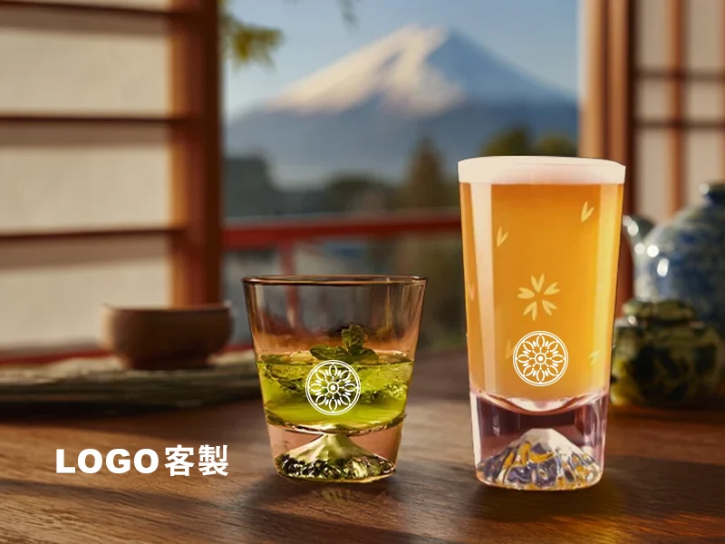 富士山玻璃杯-素面款/刻花款-300ml / 350ml