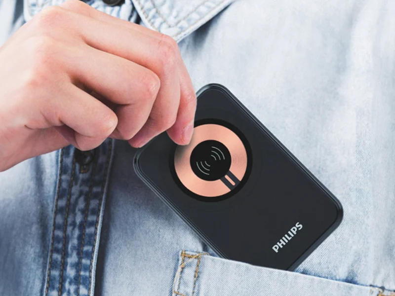 PHILIPS 飛利浦 10000mAh 立架式磁吸無線快充行動電源 DLP2716Q