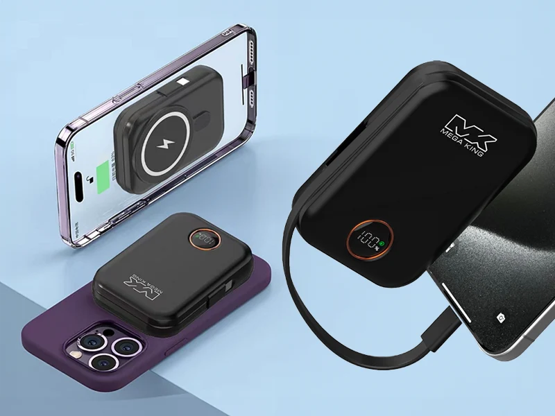 MEGA KING 10000 無線充電磁吸帶線行動電源