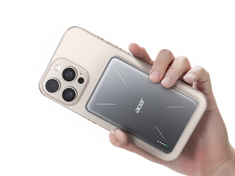ACER Gadget 發電碁  P-181無線充電超薄磁吸快充行動電源 5000mAh